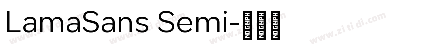 LamaSans Semi字体转换